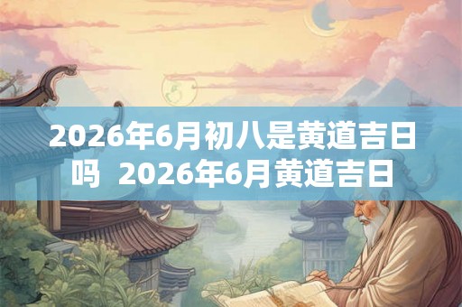 2026年6月初八是黄道吉日吗 2026年6月黄道吉日 2026年6月初八是黄道吉日吗 2026年6月黄道吉日
