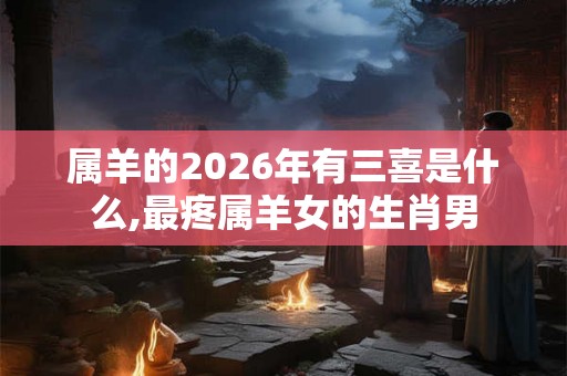 属羊的2026年有三喜是什么,最疼属羊女的生肖男
