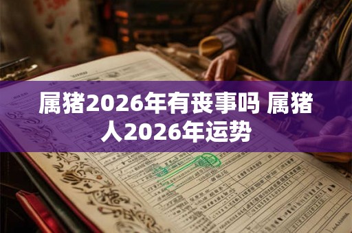属猪2026年有丧事吗 属猪人2026年运势