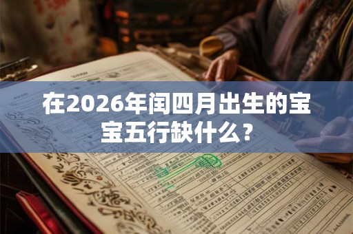 在2026年闰四月出生的宝宝五行缺什么？