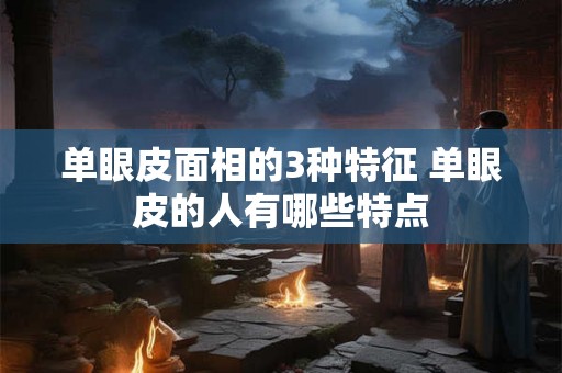 单眼皮面相的3种特征 单眼皮的人有哪些特点 单眼皮面相的3种特征 单眼皮的人有哪些特点