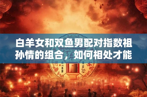 白羊女和双鱼男配对指数祖孙情的组合，如何相处才能长久？