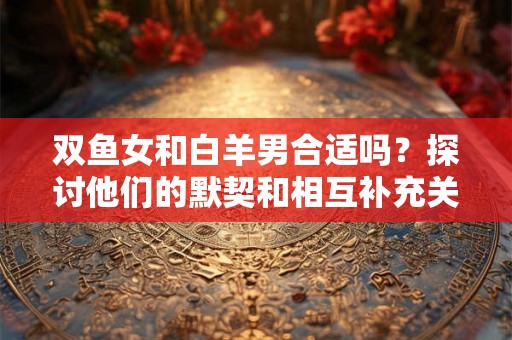 双鱼女和白羊男合适吗？探讨他们的默契和相互补充关系