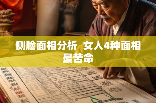 侧脸面相分析  女人4种面相最苦命