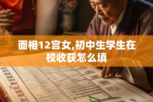 面相12宫女,初中生学生在校收获怎么填