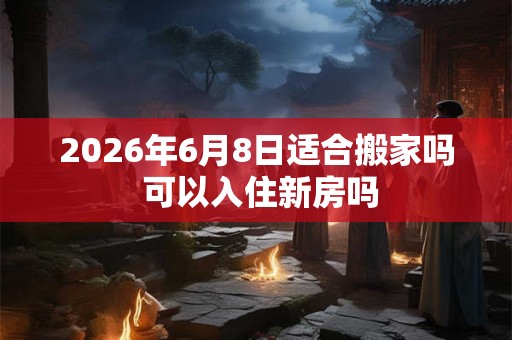 2026年6月8日适合搬家吗 可以入住新房吗