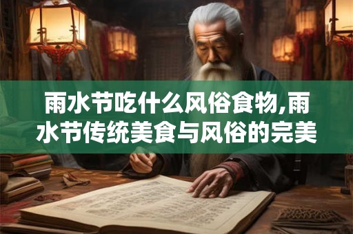 雨水节吃什么风俗食物,雨水节传统美食与风俗的完美融合 雨水节吃什么风俗食物,雨水节传统美食与风俗的完美融合