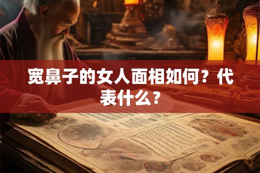 宽鼻子的女人面相如何？代表什么？