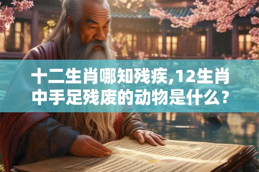 十二生肖哪知残疾,12生肖中手足残废的动物是什么？
