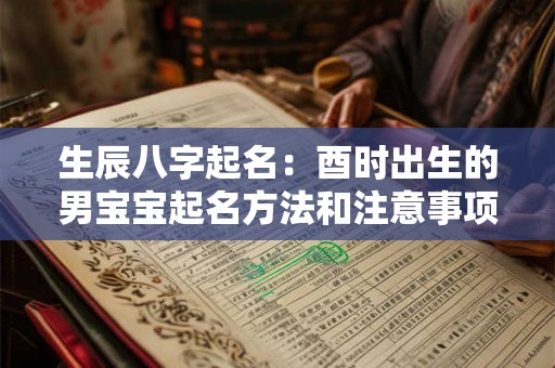 生辰八字起名：酉时出生的男宝宝起名方法和注意事项