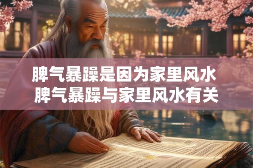 脾气暴躁是因为家里风水 脾气暴躁与家里风水有关