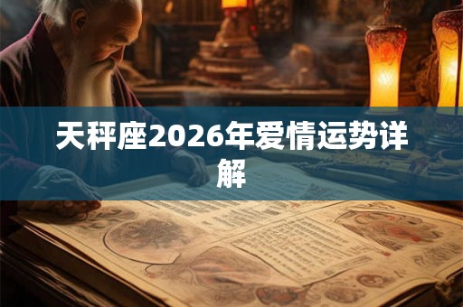 天秤座2026年爱情运势详解