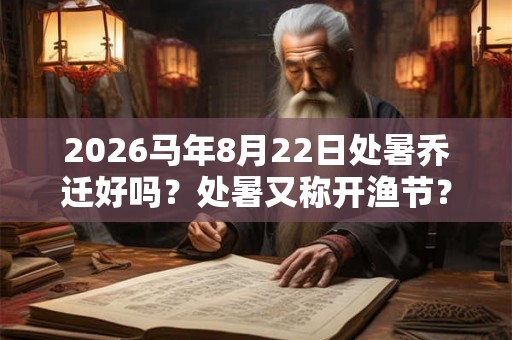 2026马年8月22日处暑乔迁好吗？处暑又称开渔节？