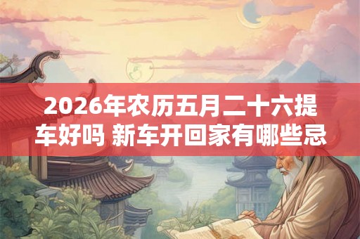 2026年农历五月二十六提车好吗 新车开回家有哪些忌讳