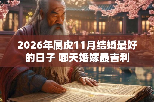 2026年属虎11月结婚最好的日子 哪天婚嫁最吉利