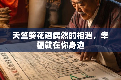 天竺葵花语偶然的相遇，幸福就在你身边