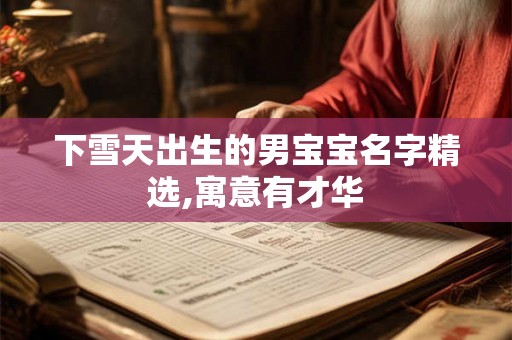 下雪天出生的男宝宝名字精选,寓意有才华 下雪天出生的男宝宝名字精选,寓意有才华