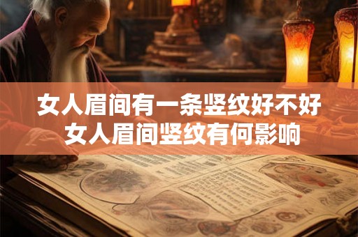 女人眉间有一条竖纹好不好 女人眉间竖纹有何影响
