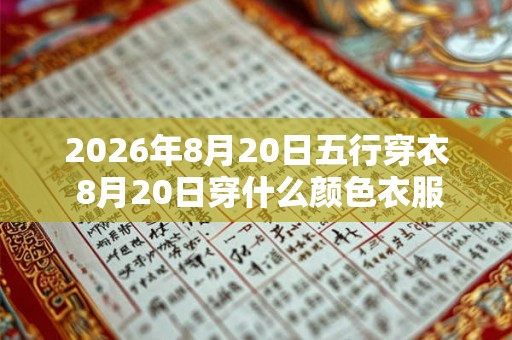 2026年8月20日五行穿衣 8月20日穿什么颜色衣服