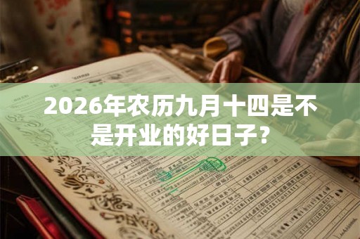 2026年农历九月十四是不是开业的好日子? 2026年农历九月十四是不是开业的好日子?