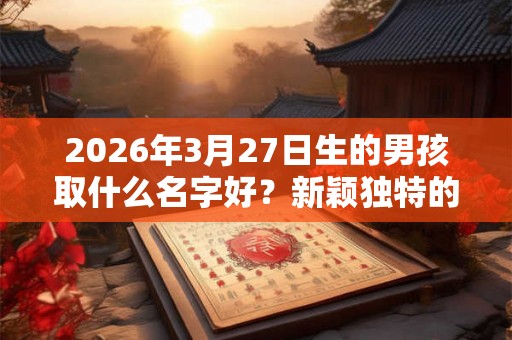 2026年3月27日生的男孩取什么名字好？新颖独特的男宝宝名字