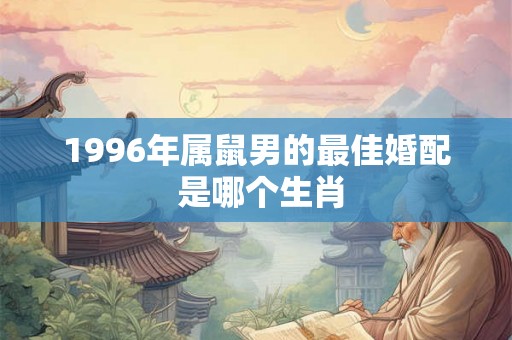 1996年属鼠男的最佳婚配 是哪个生肖 1996年属鼠男的最佳婚配 是哪个生肖