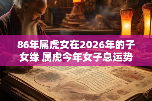 86年属虎女在2026年的子女缘 属虎今年女子息运势怎么样 86年属虎女在2026年的子女缘 属虎今年女子息运势怎么样