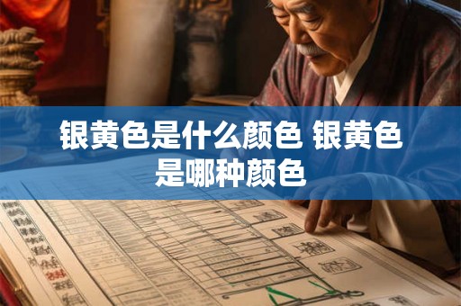 银黄色是什么颜色 银黄色是哪种颜色 银黄色是什么颜色 银黄色是哪种颜色