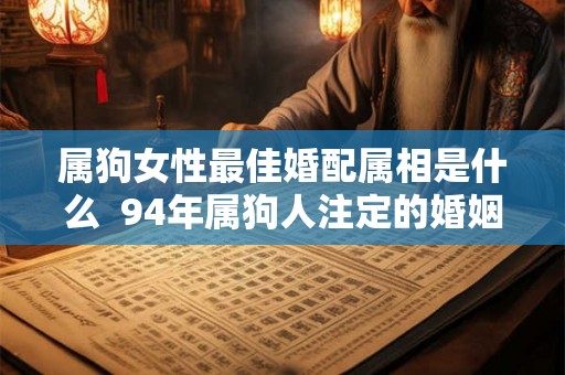 属狗女性最佳婚配属相是什么 94年属狗人注定的婚姻 属狗女性最佳婚配属相是什么 94年属狗人注定的婚姻