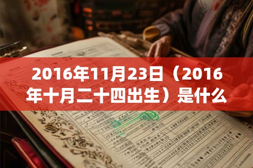 2016年11月23日（2016年十月二十四出生）是什么命_命运如何