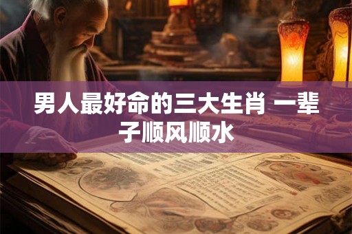 男人最好命的三大生肖 一辈子顺风顺水 男人最好命的三大生肖 一辈子顺风顺水
