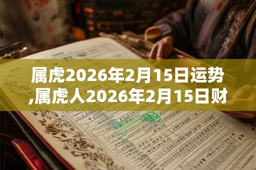 属虎2026年2月15日运势,属虎人2026年2月15日财运,生肖虎2026年2月15日运势