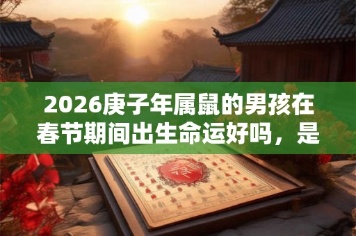 2026庚子年属鼠的男孩在春节期间出生命运好吗，是什么命？