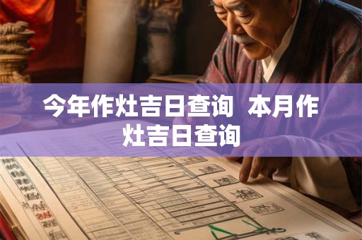 今年作灶吉日查询  本月作灶吉日查询