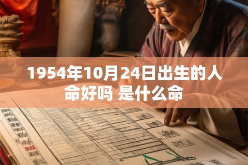 1954年10月24日出生的人命好吗 是什么命 1954年10月24日出生的人命好吗 是什么命