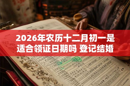 2026年农历十二月初一是适合领证日期吗 登记结婚吉利吗 2026年农历十二月初一是适合领证日期吗 登记结婚吉利吗