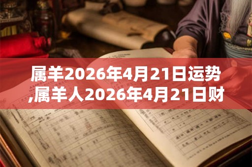 属羊2026年4月21日运势,属羊人2026年4月21日财运,生肖羊2026年4月21日运势 属羊2026年4月21日运势,属羊人2026年4月21日财运,生肖羊2026年4月21日运势
