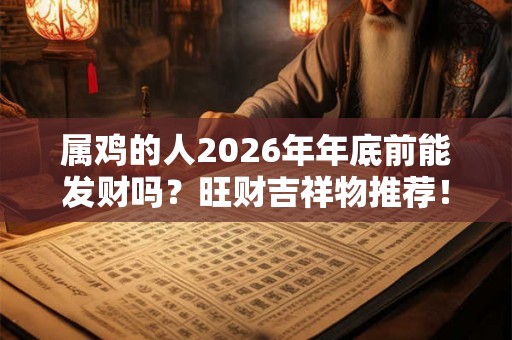 属鸡的人2026年年底前能发财吗？旺财吉祥物推荐！