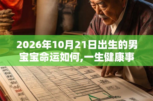 2026年10月21日出生的男宝宝命运如何,一生健康事业好