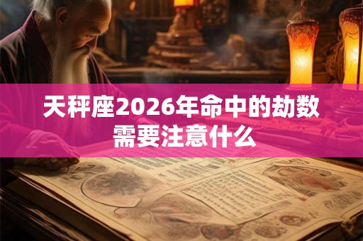 天秤座2026年命中的劫数 需要注意什么
