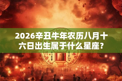 2026辛丑牛年农历八月十六日出生属于什么星座？