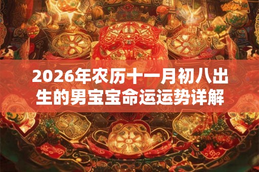 2026年农历十一月初八出生的男宝宝命运运势详解