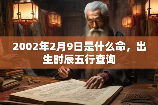 2002年2月9日是什么命，出生时辰五行查询