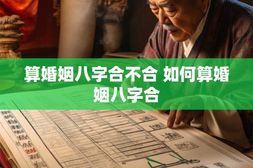 算婚姻八字合不合 如何算婚姻八字合 算婚姻八字合不合 如何算婚姻八字合
