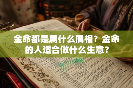 金命都是属什么属相?金命的人适合做什么生意? 金命都是属什么属相?金命的人适合做什么生意?