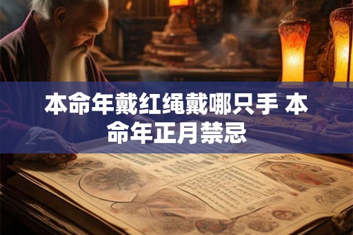 本命年戴红绳戴哪只手 本命年正月禁忌