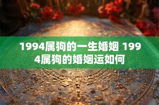 1994属狗的一生婚姻 1994属狗的婚姻运如何 1994属狗的一生婚姻 1994属狗的婚姻运如何