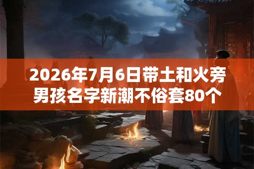 2026年7月6日带土和火旁男孩名字新潮不俗套80个