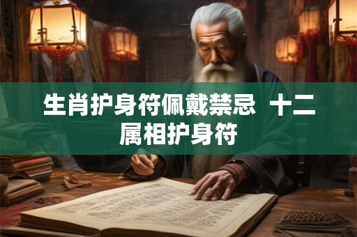 生肖护身符佩戴禁忌 十二属相护身符 生肖护身符佩戴禁忌 十二属相护身符