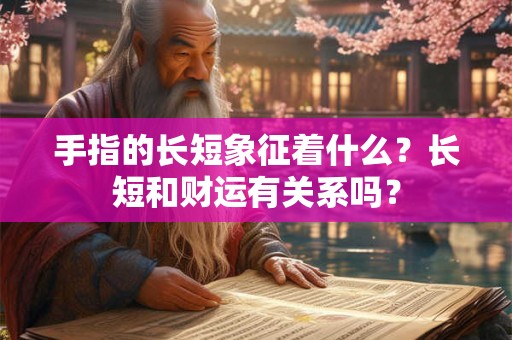 手指的长短象征着什么？长短和财运有关系吗？